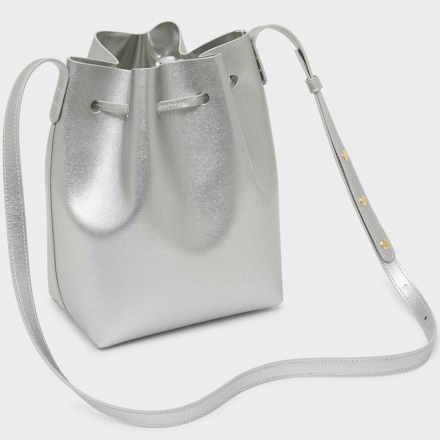 Women's Mansur Gavriel Mini Bucket Bags Silver | AU 2718WA